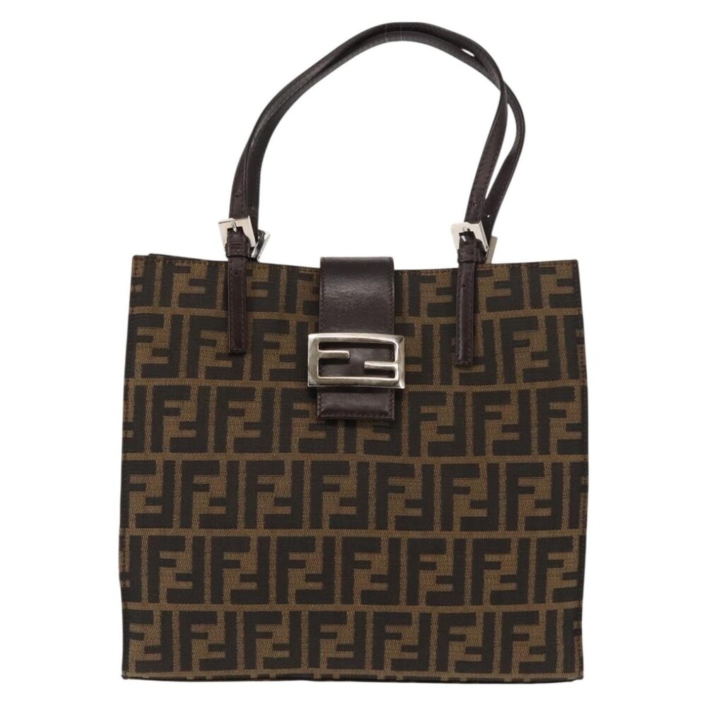 Fendi Zucca Mamma Baguette Tote Bag Black